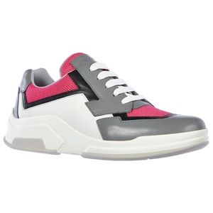 New Prada Sneakers White/Grey/Pink SZ 36.5